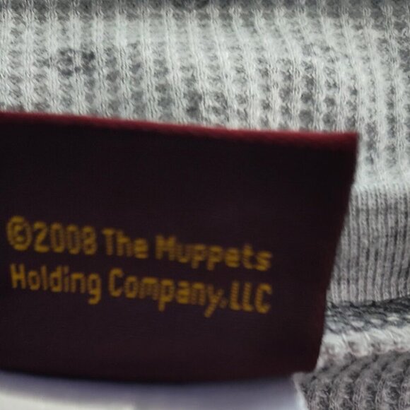 Muppets Long Sleeve Kermit The Frog Shirt Thermal Size S 3/5 Junior Peace 2008 - Picture 7 of 9